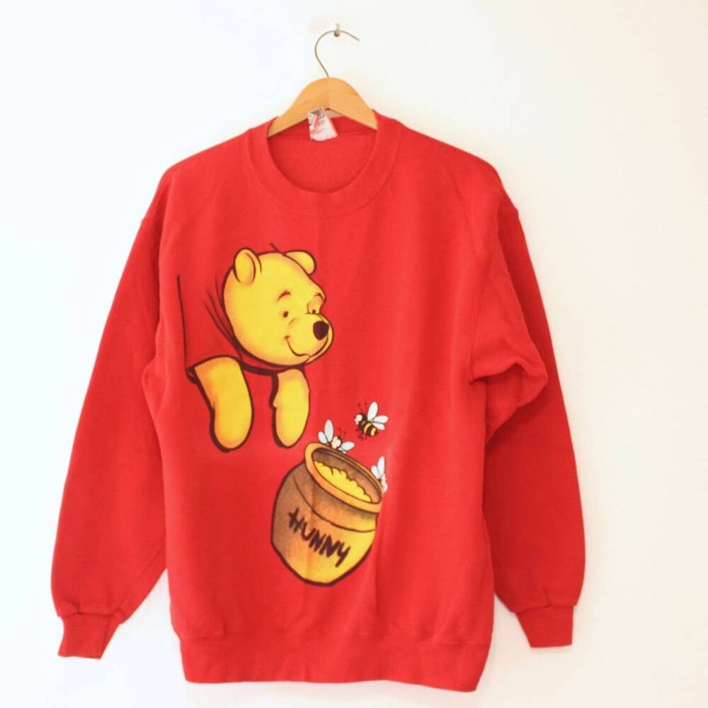 Vintage Disney Winnie The Pooh Piglet Sweatshirt … - image 1